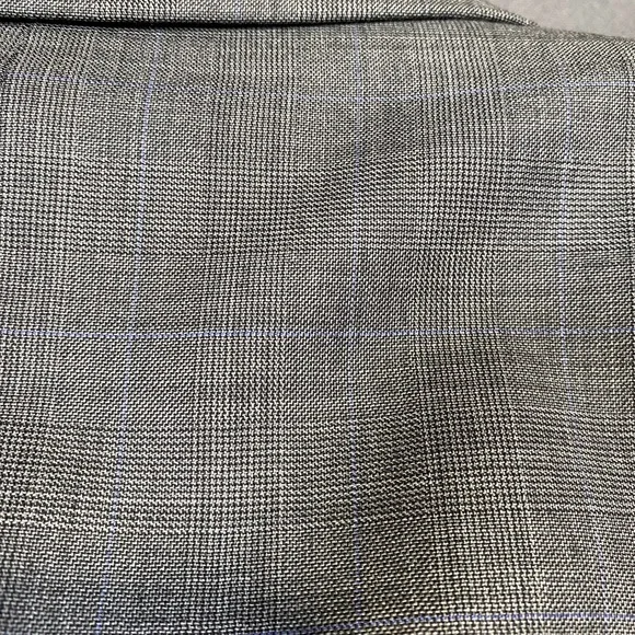 Lauren Ralph Lauren Blazer Mens 54L Gray Plaid Wool Two Button Sport Coat Jacket